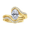 14K Yellow Gold Diamond Matching Wedding Band - 0.21 ct