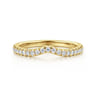 14K Yellow Gold Diamond Matching Wedding Band - 0.25 ct