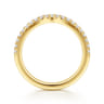 14K Yellow Gold Diamond Matching Wedding Band - 0.25 ct