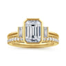 14K Yellow Gold Diamond Matching Wedding Band - 0.25 ct