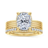 14K Yellow Gold Diamond Matching Wedding Band - 0.3 ct