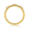 14K Yellow Gold Diamond Matching Wedding Band - 0.14 ct