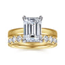14K Yellow Gold Diamond Matching Wedding Band - 0.8 ct