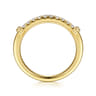 14K Yellow Gold Diamond Matching Wedding Band - 0.18 ct