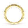 14K Yellow Gold Diamond Matching Wedding Band - 0.38 ct