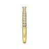 14K Yellow Gold Diamond Matching Wedding Band - 0.2 ct