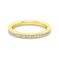 14K Yellow Gold Diamond Matching Wedding Band