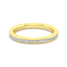 14K Yellow Gold Diamond Matching Wedding Band - 0.2 ct