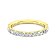 14K Yellow Gold Diamond Matching Wedding Band