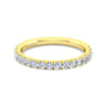 14K Yellow Gold Diamond Matching Wedding Band - 0.51 ct