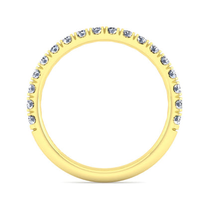 14K Yellow Gold Diamond Matching Wedding Band
