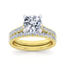 14K Yellow Gold Diamond Matching Wedding Band - 0.51 ct