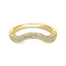 14K Yellow Gold Diamond Matching Wedding Band - 0.25 ct