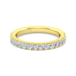 14K Yellow Gold Diamond Matching Wedding Band