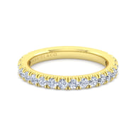 14K Yellow Gold Diamond Matching Wedding Band