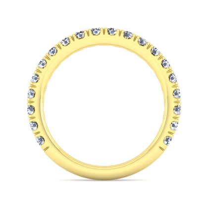 14K Yellow Gold Diamond Matching Wedding Band