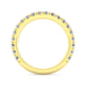 14K Yellow Gold Diamond Matching Wedding Band - 0.8 ct