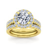 14K Yellow Gold Diamond Matching Wedding Band - 0.8 ct