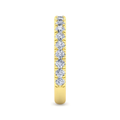 14K Yellow Gold Diamond Matching Wedding Band
