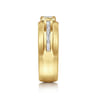 14K Yellow Gold Diamond Mens Engagement Ring in High Polished Finish - 1 ct