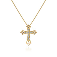 14K Yellow Gold Diamond Necklace