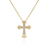14K Yellow Gold Diamond Necklace - 0.14 ct
