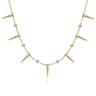14K Yellow Gold Diamond Necklace - 0.26 ct