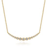 14K Yellow Gold Diamond Necklace - 0.25 ct