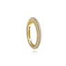 14K Yellow Gold Diamond Oval Lock - 1.35 ct
