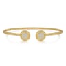 14K Yellow Gold Diamond Pave Bujukan Bangle - 0.35 ct