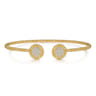 14K Yellow Gold Diamond Pave Bujukan Bangle - 0.35 ct