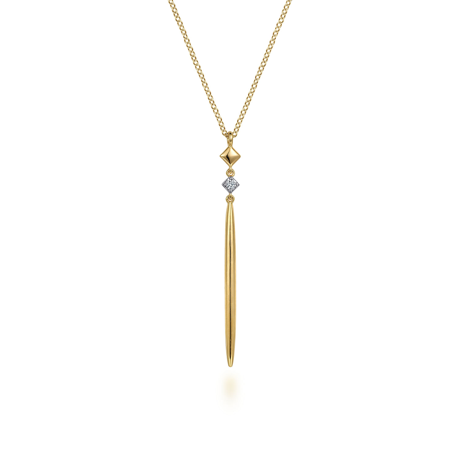 ネックレス・ペンダント Monday Edition _ Clear Dewdrops Necklace 14K Yellow Gold Diamond Pendant Drop Necklace @ $700. Shop