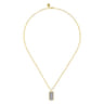 14K Yellow Gold Diamond Pendant Necklace - 0.7 ct