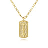 14K Yellow Gold Diamond Pendant Necklace - 0.7 ct