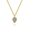 14K Yellow Gold Diamond Pendant Necklace - 0.05 ct