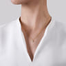 14K Yellow Gold Diamond Pendant Necklace - 0.05 ct