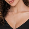 14K Yellow Gold Diamond Pendant Teardrop Necklace - 1.47 ct
