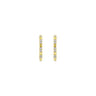 14K Yellow Gold Diamond Pyramid Spike 15mm Huggies - 0.14 ct