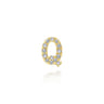 14K Yellow Gold Diamond Q Initial Locket Charm - 0.05 ct