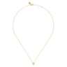 14K Yellow Gold Diamond Q Initial Pendant Necklace - 0.08 ct