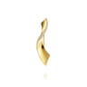 14K Yellow Gold Diamond Ribbon Pin - 0.23 ct