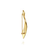 14K Yellow Gold Diamond Ribbon Pin - 0.23 ct