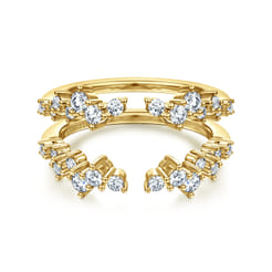 14K Yellow Gold Diamond Ring Enhancer
