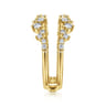 Enhancer Wedding Ring in 14k Yellow Gold with Round Natural Diamond at Gabriel & Co.