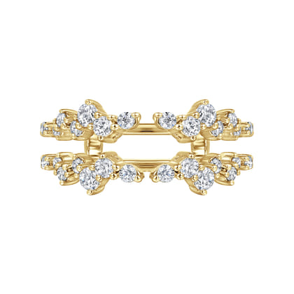 14K Yellow Gold Diamond Ring Enhancer