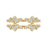 Enhancer Wedding Ring in 14k Yellow Gold with Round Natural Diamond at Gabriel & Co.