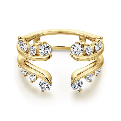 14K Yellow Gold Diamond Ring Enhancer