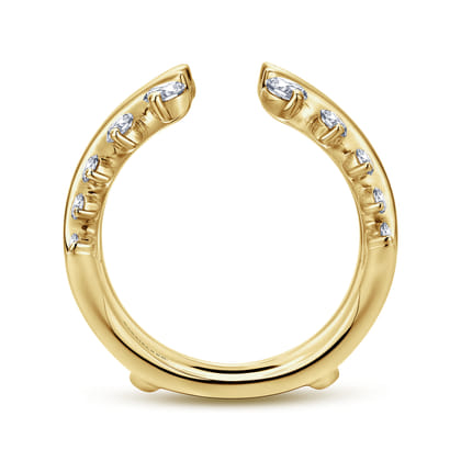 14K Yellow Gold Diamond Ring Enhancer