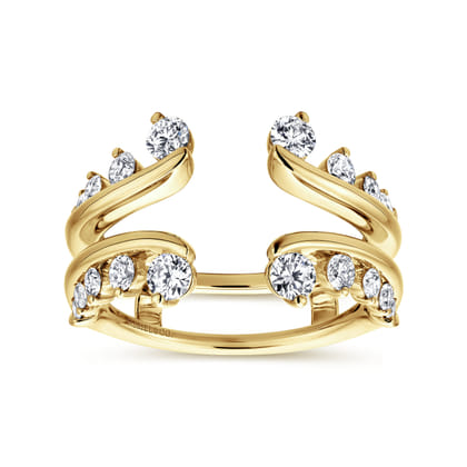 14K Yellow Gold Diamond Ring Enhancer