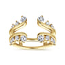 Enhancer Wedding Ring in 14k Yellow Gold with Round Natural Diamond at Gabriel & Co.